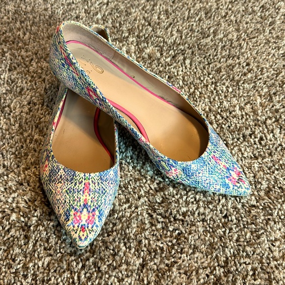 Mix No. 6 Shoes - Size 10 blue and pink ballet flats